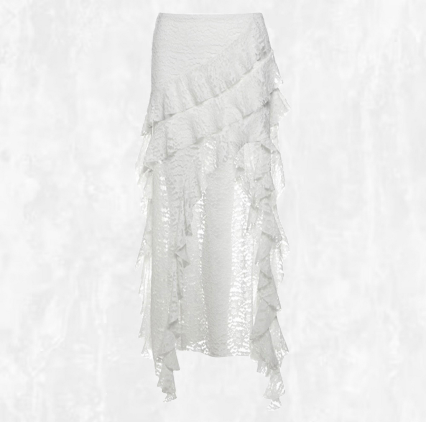 Seraphina Asymmetrical Lace Skirt