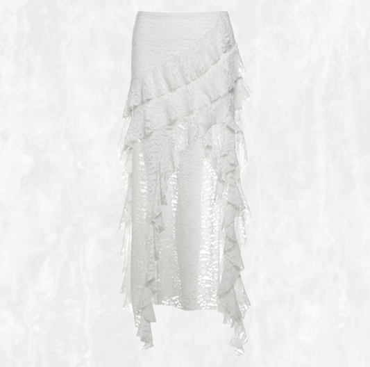Seraphina Asymmetrical Lace Skirt