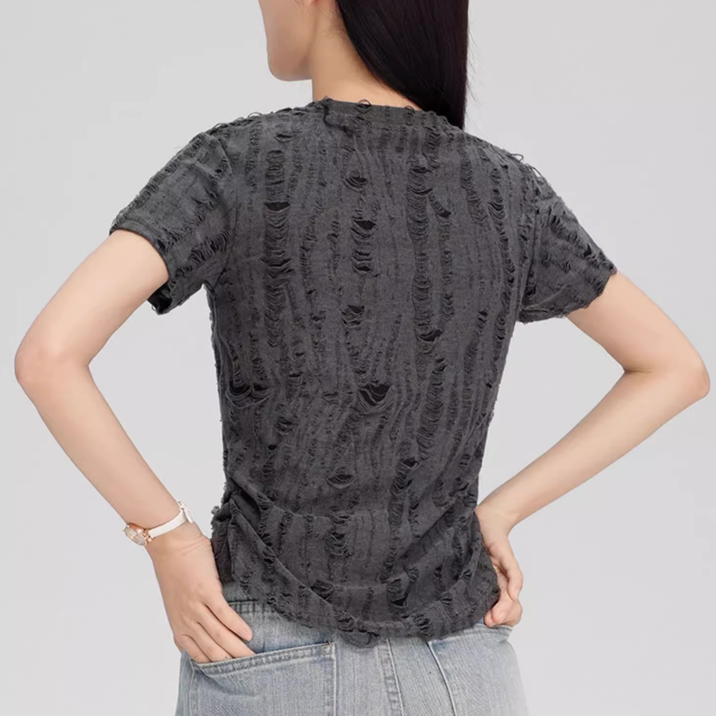 Shredded Concrete Distressed Tee