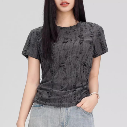 Shredded Concrete Distressed Tee