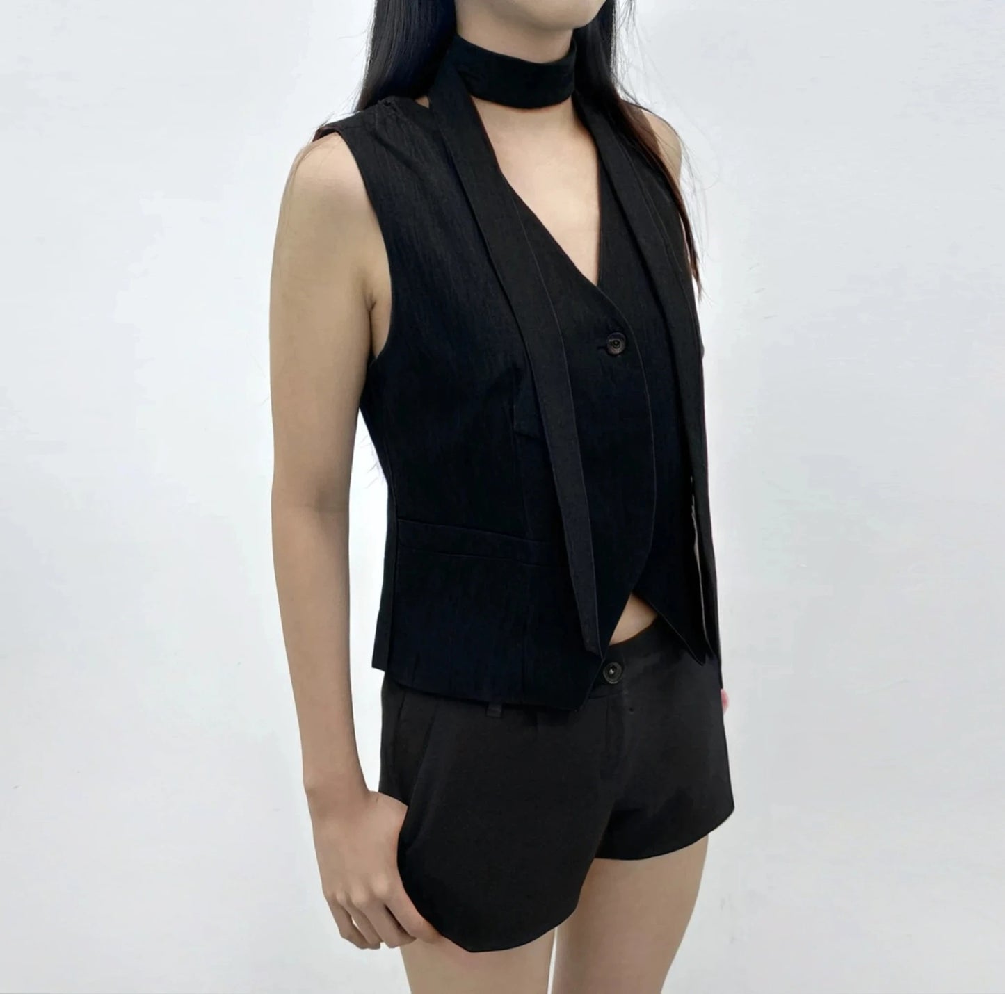 Sleek Ascot Vest