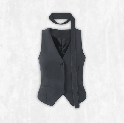 Sleek Ascot Vest