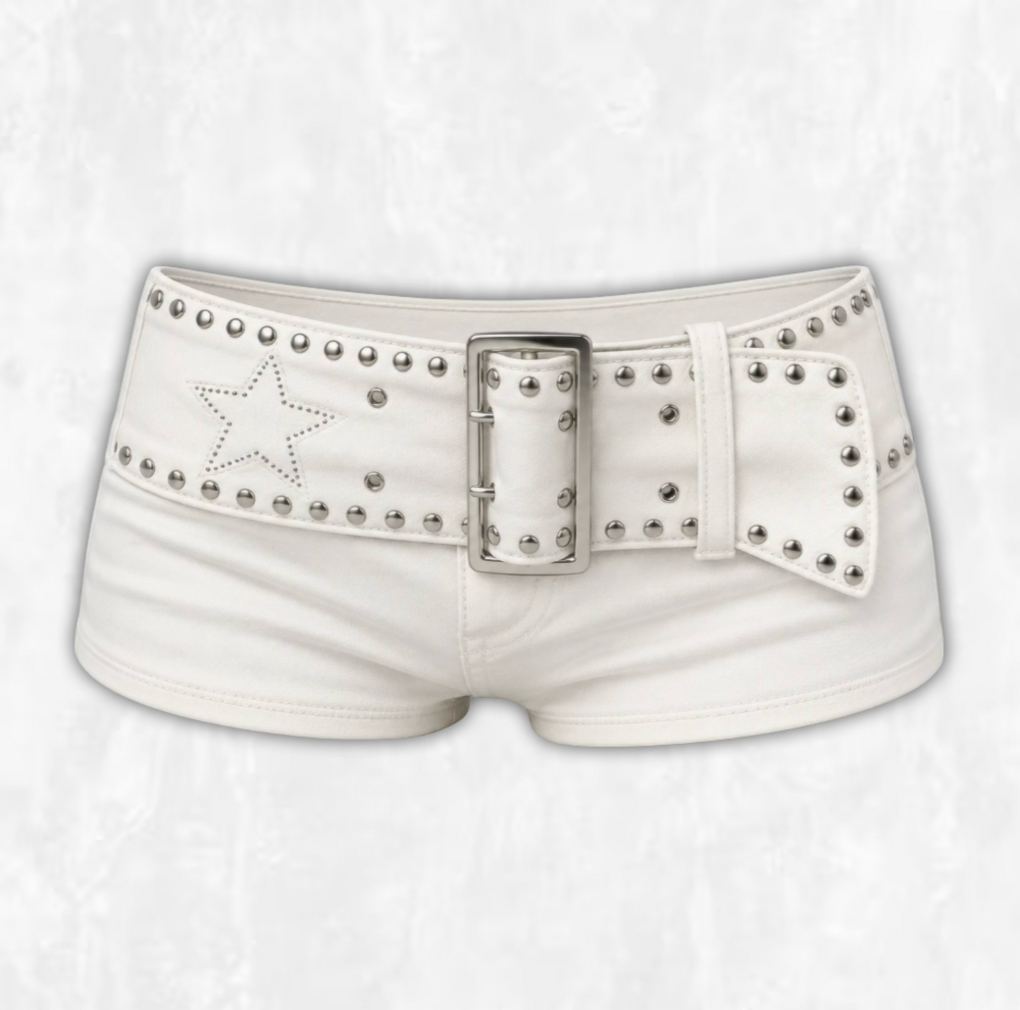 Star Studded Low Waist Shorts