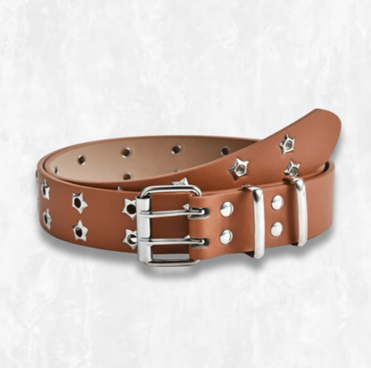 Star Studded Vegan Leather Belt