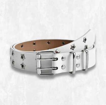 Star Studded Vegan Leather Belt