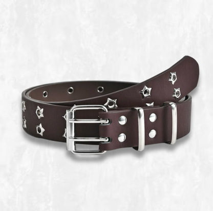 Star Studded Vegan Leather Belt
