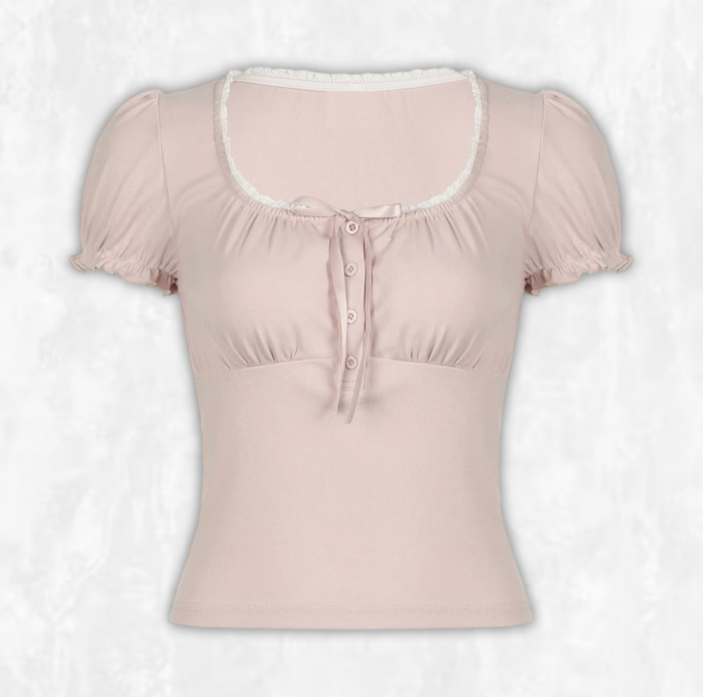 Strawberry Coquette Puff Sleeve Top