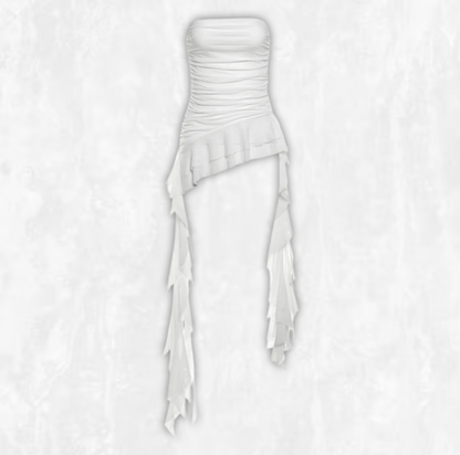 Sway & Slay Ruffle Hem Tube Top