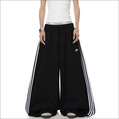 Trackstar Striped Wide Leg Sweatpants