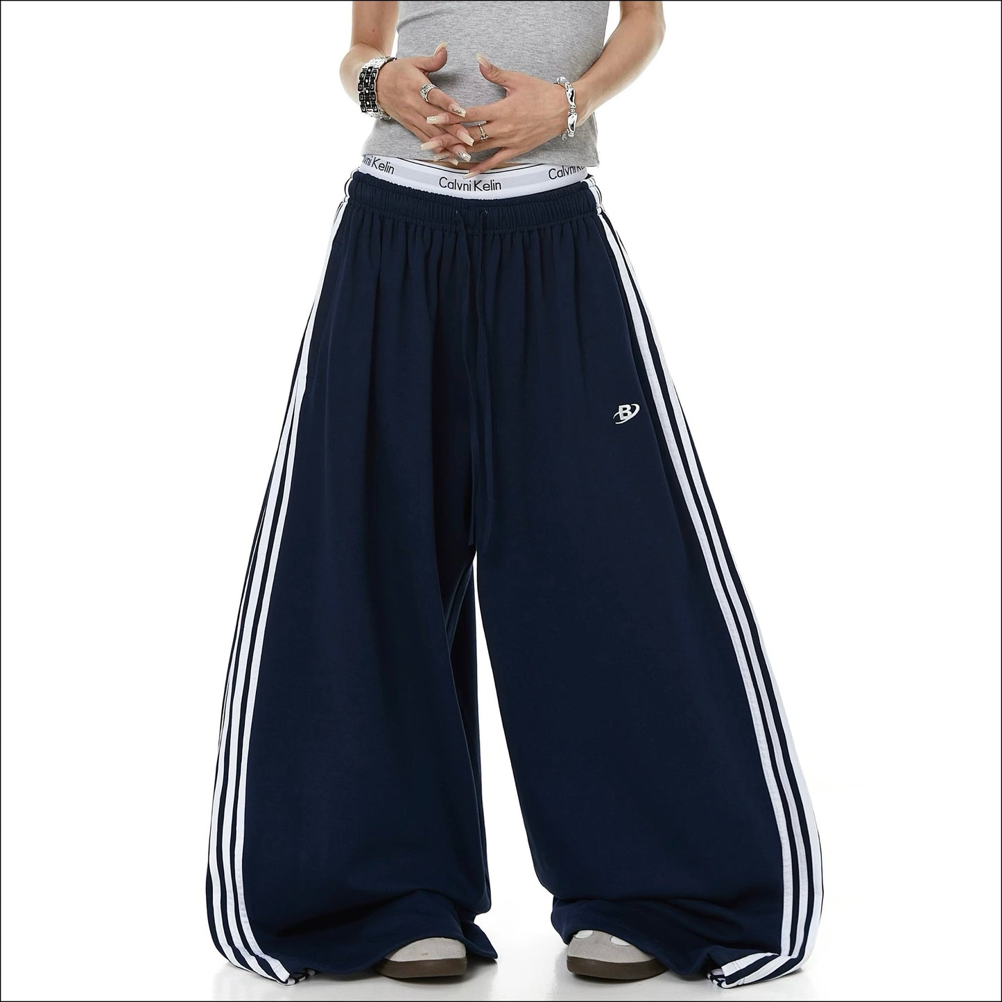 Trackstar Striped Wide Leg Sweatpants