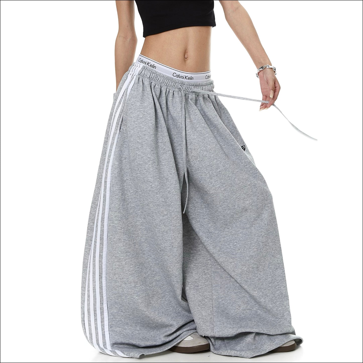 Trackstar Striped Wide Leg Sweatpants