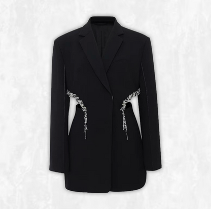 Vivienne Crystal Cutout Blazer
